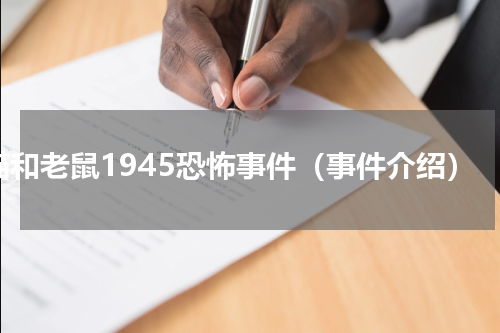 猫和老鼠1945恐怖事件（事件介绍）
