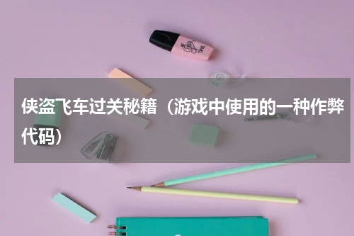 侠盗飞车过关秘籍（游戏中使用的一种作弊代码）