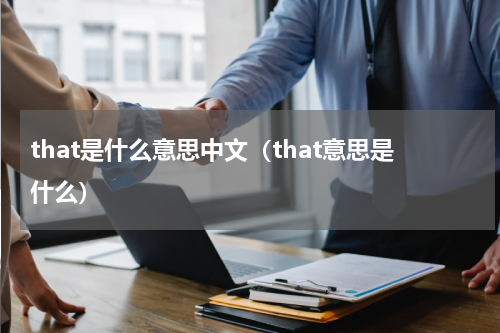 that是什么意思中文（that意思是什么）