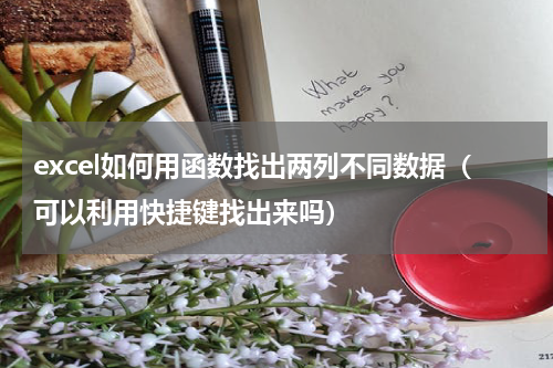 excel如何用函数找出两列不同数据（可以利用快捷键找出来吗）