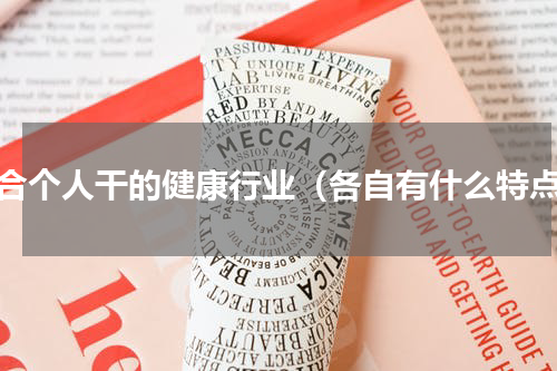 适合个人干的健康行业（各自有什么特点）