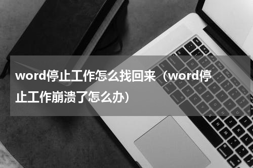word停止工作怎么找回来（word停止工作崩溃了怎么办）
