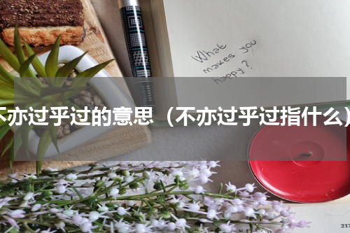 不亦过乎过的意思（不亦过乎过指什么）