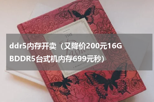ddr5内存开卖（又降价200元16GBDDR5台式机内存699元秒）