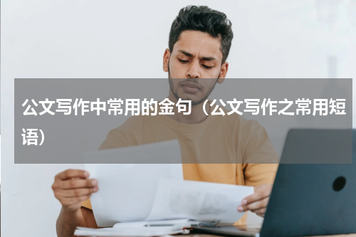 公文写作中常用的金句（公文写作之常用短语）