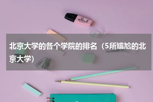 北京大学的各个学院的排名（5所尴尬的北京大学）