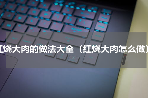 红烧大肉的做法大全（红烧大肉怎么做）