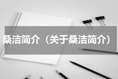 桑洁简介（关于桑洁简介）