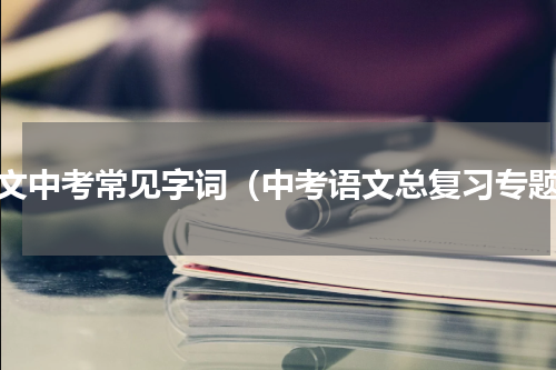 语文中考常见字词（中考语文总复习专题）