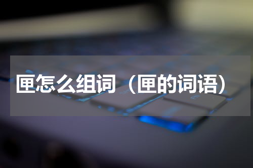 匣怎么组词（匣的词语）
