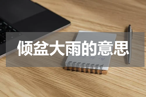 倾盆大雨的意思