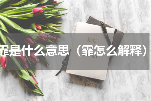 霏是什么意思（霏怎么解释）