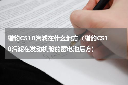 猎豹CS10汽滤在什么地方（猎豹CS10汽滤在发动机舱的蓄电池后方）