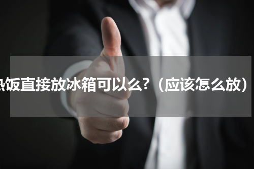 热饭直接放冰箱可以么?（应该怎么放）