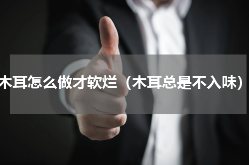 木耳怎么做才软烂（木耳总是不入味）