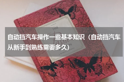 自动挡汽车操作一些基本知识（自动挡汽车从新手到熟练需要多久）