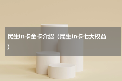 民生in卡金卡介绍（民生in卡七大权益）