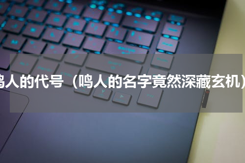 鸣人的代号（鸣人的名字竟然深藏玄机）