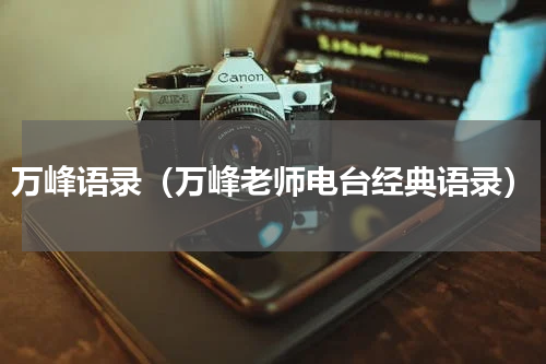 万峰语录（万峰老师电台经典语录）