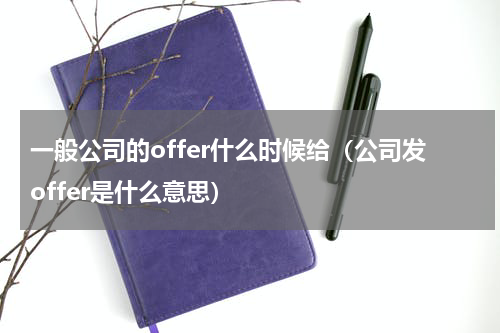一般公司的offer什么时候给（公司发offer是什么意思）