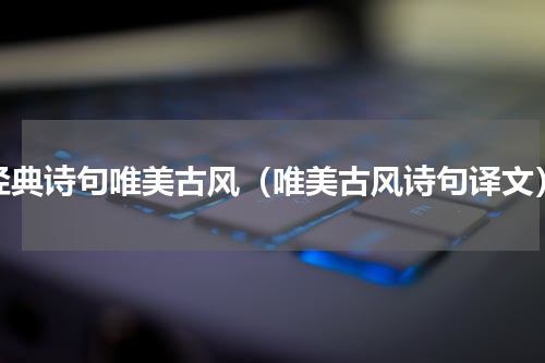 经典诗句唯美古风（唯美古风诗句译文）