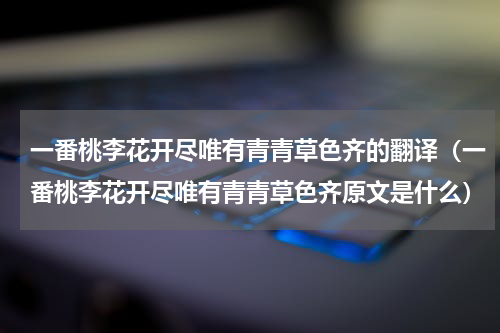 一番桃李花开尽唯有青青草色齐的翻译（一番桃李花开尽唯有青青草色齐原文是什么）