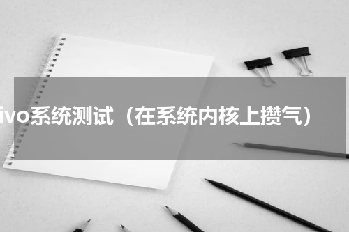 vivo系统测试（在系统内核上攒气）
