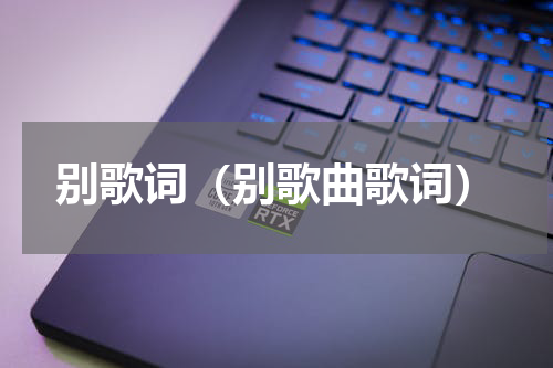 别歌词（别歌曲歌词）