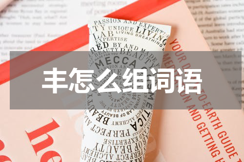 丰怎么组词语