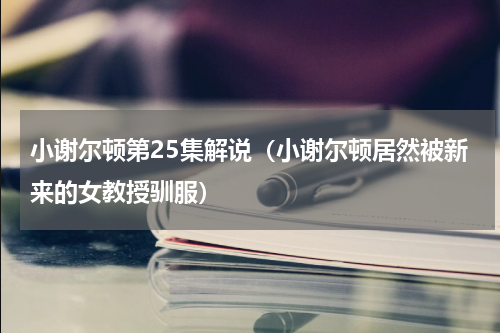 小谢尔顿第25集解说（小谢尔顿居然被新来的女教授驯服）
