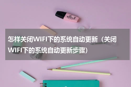 怎样关闭WIFI下的系统自动更新（关闭WIFI下的系统自动更新步骤）