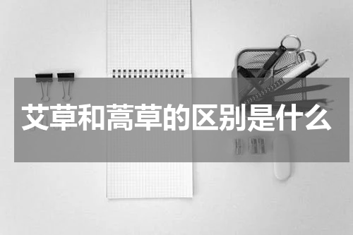 艾草和蒿草的区别是什么