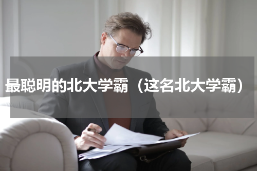 最聪明的北大学霸（这名北大学霸）
