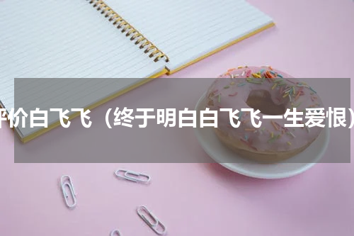 评价白飞飞（终于明白白飞飞一生爱恨）