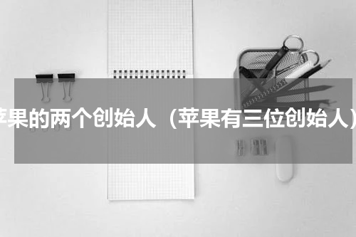 苹果的两个创始人（苹果有三位创始人）