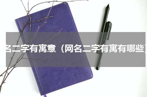 网名二字有寓意（网名二字有寓有哪些）