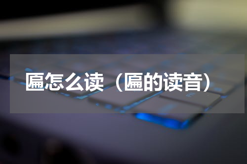 匾怎么读（匾的读音）
