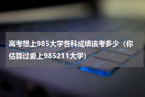 高考想上985大学各科成绩该考多少（你估算过要上985211大学）