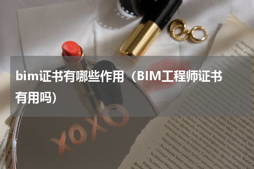 bim证书有哪些作用（BIM工程师证书有用吗）