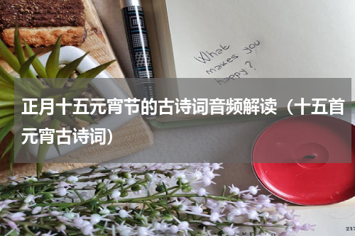 正月十五元宵节的古诗词音频解读（十五首元宵古诗词）