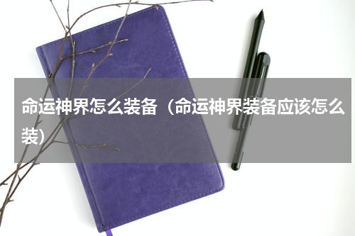 命运神界怎么装备（命运神界装备应该怎么装）