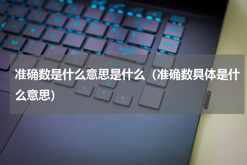 准确数是什么意思是什么（准确数具体是什么意思）