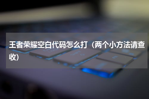 王者荣耀空白代码怎么打（两个小方法请查收）