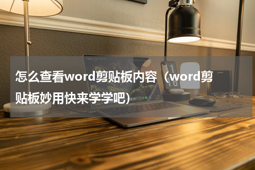 怎么查看word剪贴板内容（word剪贴板妙用快来学学吧）