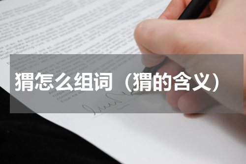 猬怎么组词（猬的含义）