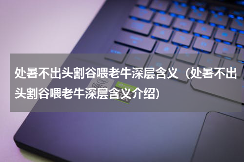 处暑不出头割谷喂老牛深层含义（处暑不出头割谷喂老牛深层含义介绍）