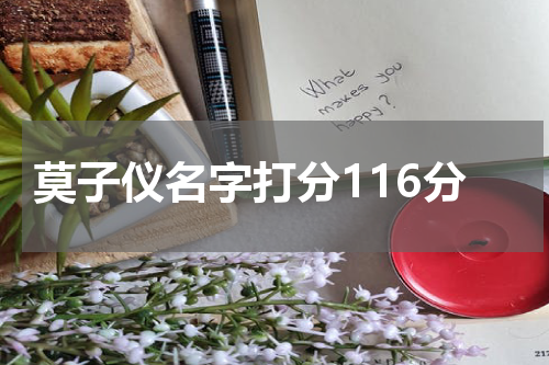 莫子仪名字打分116分