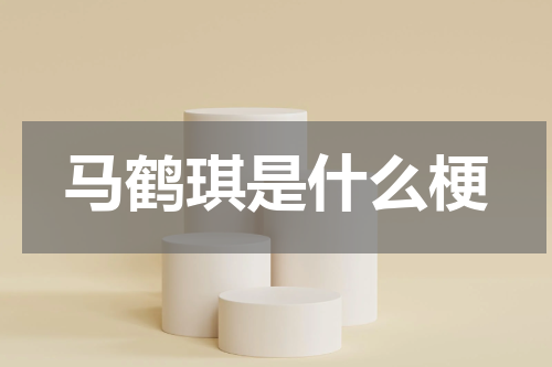 马鹤琪是什么梗