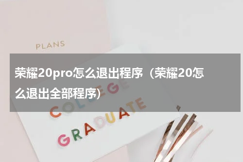 荣耀20pro怎么退出程序（荣耀20怎么退出全部程序）