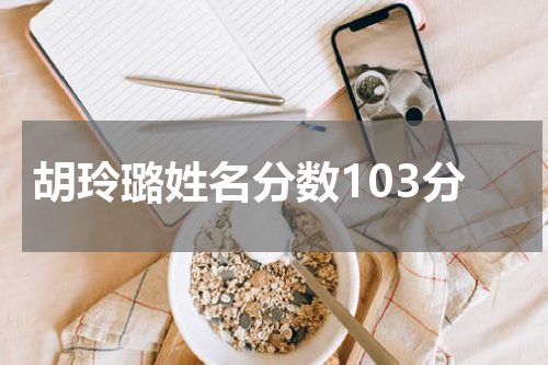 胡玲璐姓名分数103分